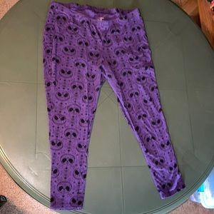 3X Disney’s The Nightmare Before Christmas Purple Leggings